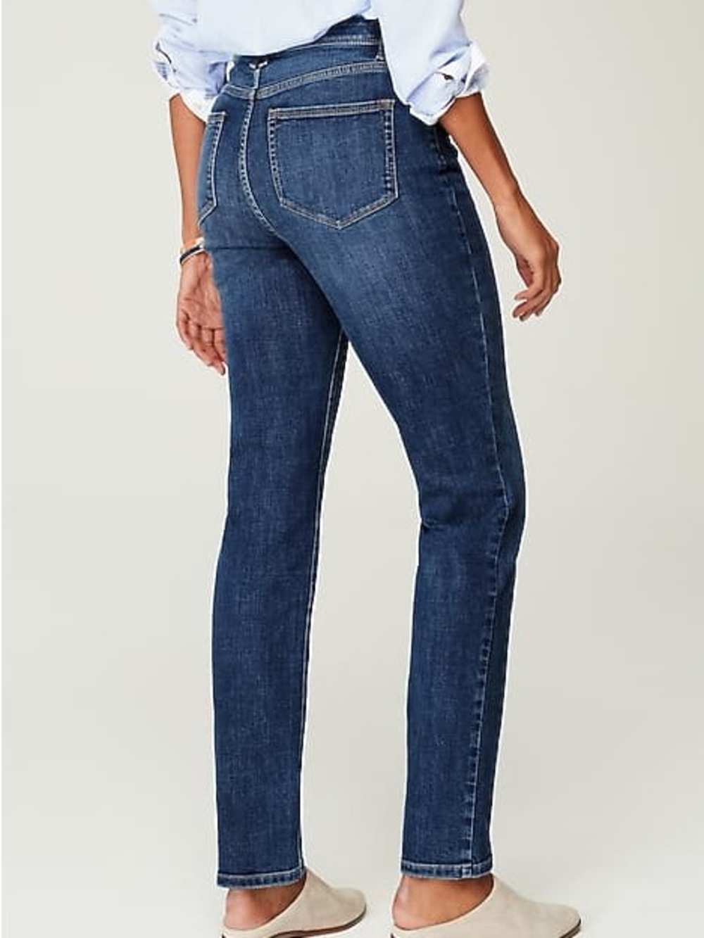 J. Jill Dark Blue Straight Leg High Rise Denim Jeans Never Worn